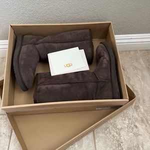 UGG Chocolate Classic Shearling Lined Tall